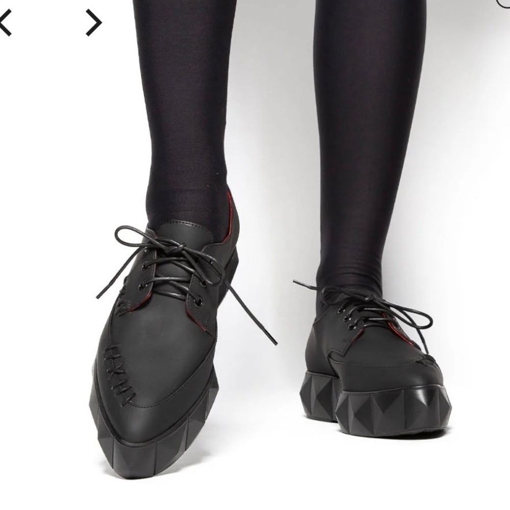 Kat Von D shoes Bauhaus Creeper VON D SHOES rubber black - Picture 1 of 11